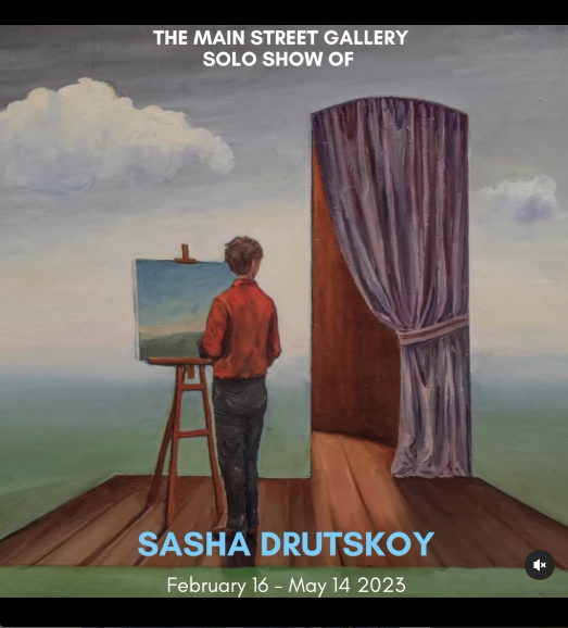 Illustration. Durbuy, Galerie B. Sasha Drutskoy -  Solo show on the Main Street. 2023-02-16